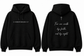 2 Corinthians 5:7 black hoodie front and back